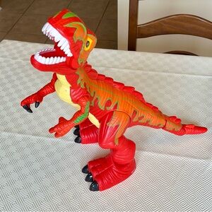 Imaginext 2005 Mega 17” T-Rex Dinosaur Working Roaring Motion Eyes Light Up